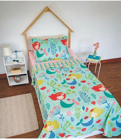 Cobre Leito Dupla Face Infantil Lepper Azul