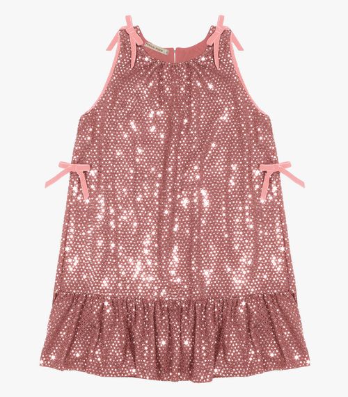 Vestido Infantil Em Lantejoula Trick Nick Unica