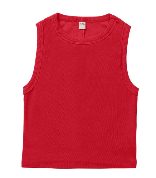 Regata Cropped Feminina Ribana Rovitex Vermelho