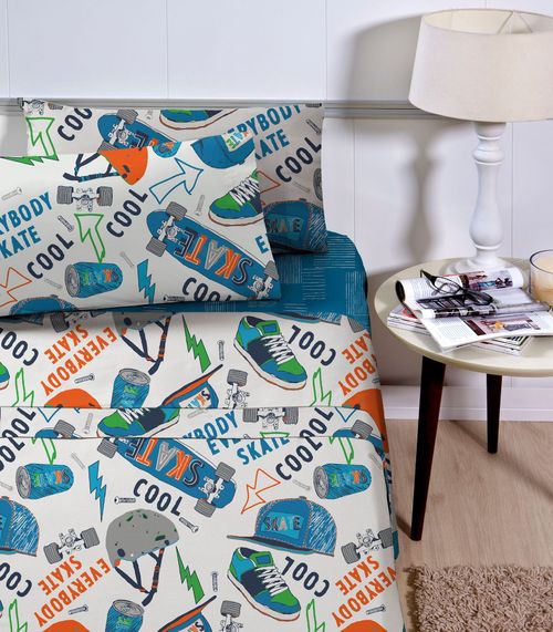 Jogo de Cama Infantil 3 Peças Corttex Bege