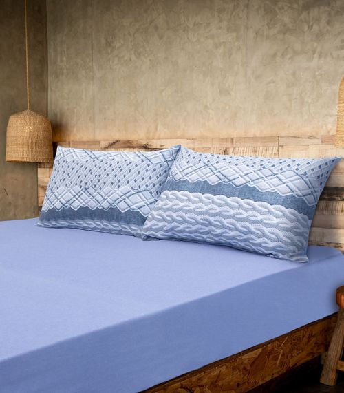 Jogo De Cama King Doce Vida Azul