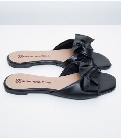 Rasteirinha Com Laço Feminina Select Preto