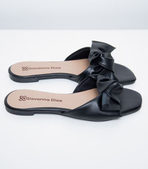 Rasteirinha Com Laço Feminina Select Preto