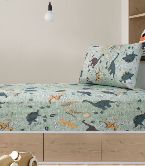 Jogo De Cama Solteiro Kids Doce Vida Verde