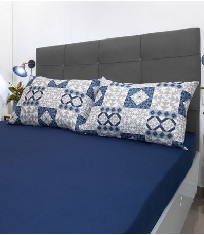 Jogo De Cama King Doce Vida Azul
