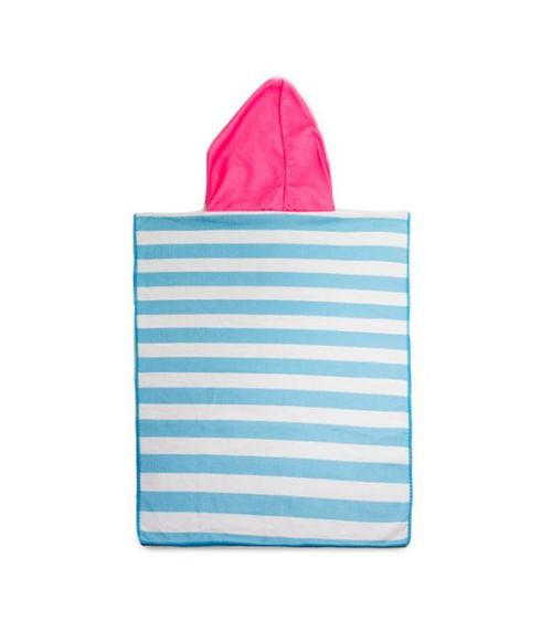 Poncho Infantil Atoalhado Camesa Azul