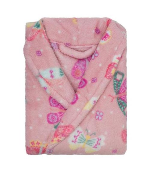 Roupão Infantil Microfibra Estampado Camesa Rosa
