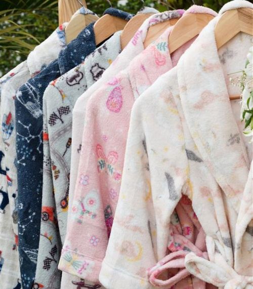Roupão Infantil Microfibra Estampado Camesa Marrom