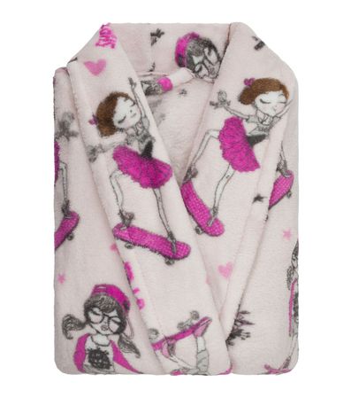 Roupão Infantil Microfibra Estampado Camesa Rosa