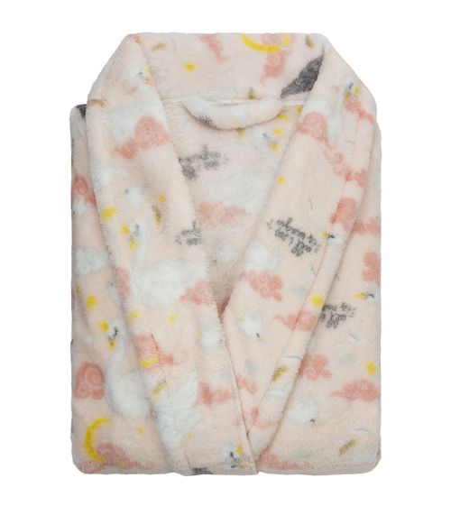 Roupão Infantil Microfibra Estampado Camesa Rosa