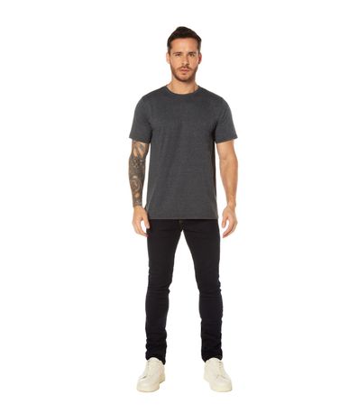 Camiseta Básica Meia Malha Masculina CDKA Cinza