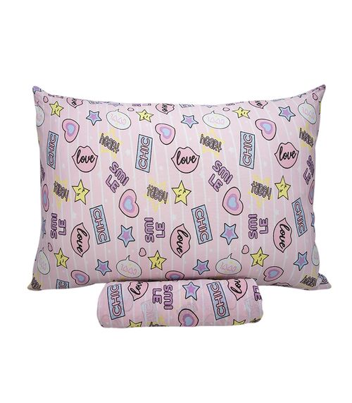 Jogo De Cama Solteiro Kids Doce Vida Rosa