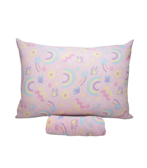Jogo De Cama Solteiro Kids Doce Vida Rosa