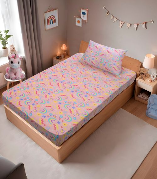 Jogo De Cama Solteiro Kids Doce Vida Rosa