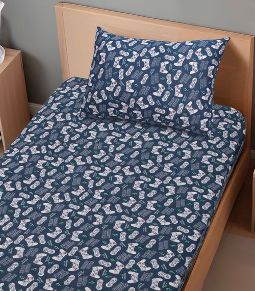 Jogo De Cama Solteiro Kids Doce Vida Azul
