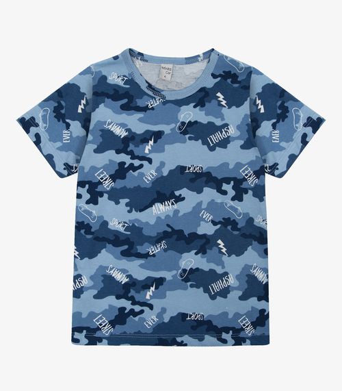 Camiseta Infantil Menino Coqueiros Infinita Cor Marrom