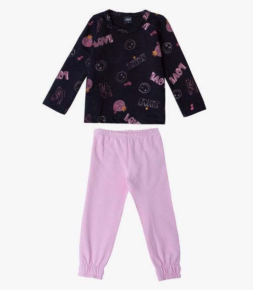 Pijama Infantil Menina Select Rosa