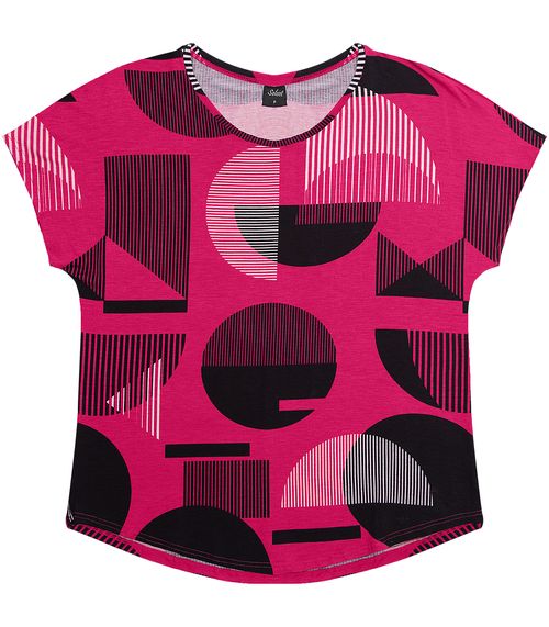Blusa Feminina Estampada Rovitex Rosa