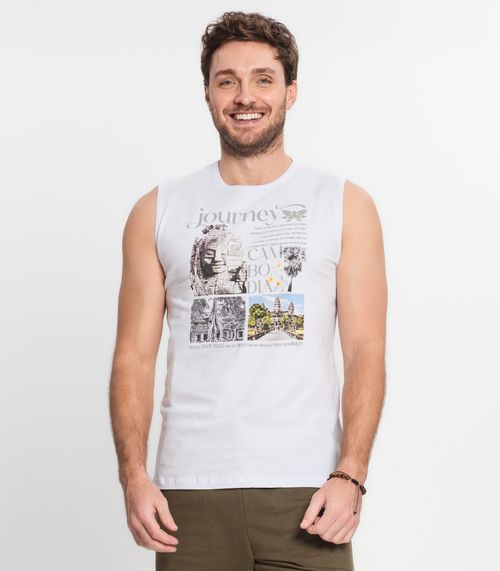 Regata Masculina Rovitex Branco