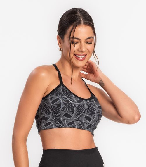 Top Feminino Sem Bojo Strong FTK Fitness Preto
