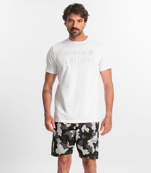 Bermuda Masculina Estampada Rovitex Amarelo