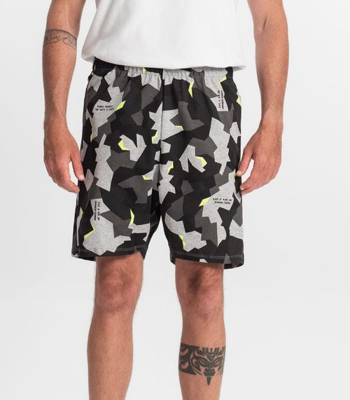 Bermuda Masculina Estampada Rovitex Amarelo