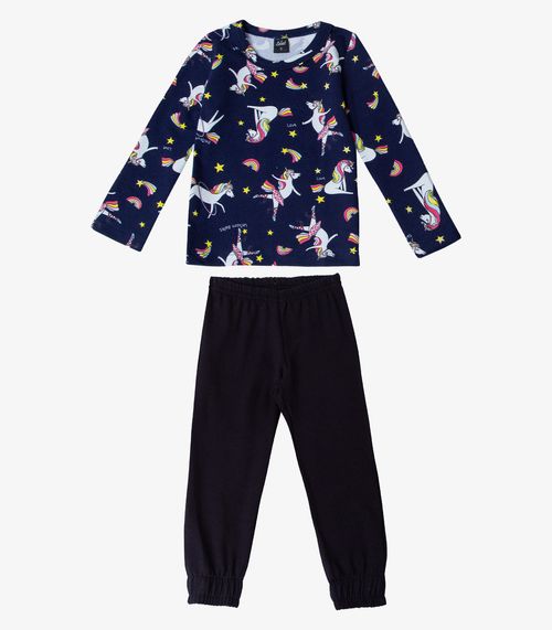 Pijama Infantil Menina Select Preto