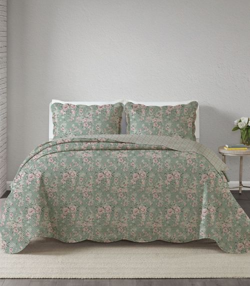 Jogo De Colcha Paris Casal Corttex Verde