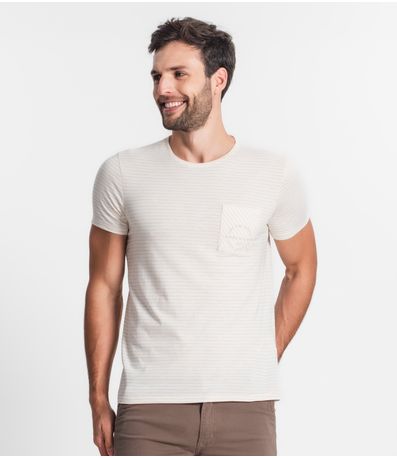 Camiseta Masculina Diametro Bege