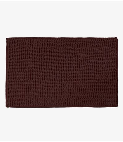 Tapete Pipoca Microfibra 38cm x 58cm Infinita Cor Marrom