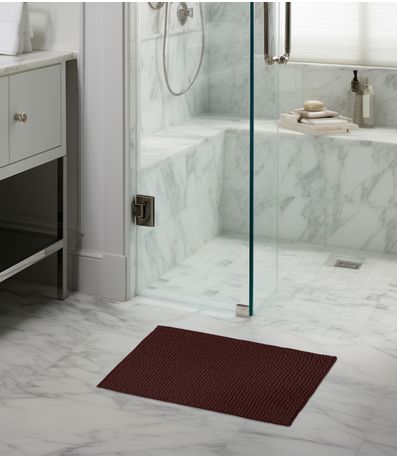 Tapete Pipoca Microfibra 38cm x 58cm Infinita Cor Marrom