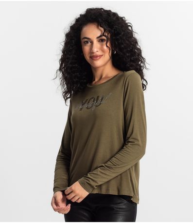 Blusa Manga Longa Feminina Rovitex Verde