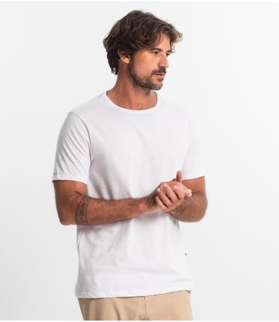 Camiseta Masculina Manga Curta KO Branco