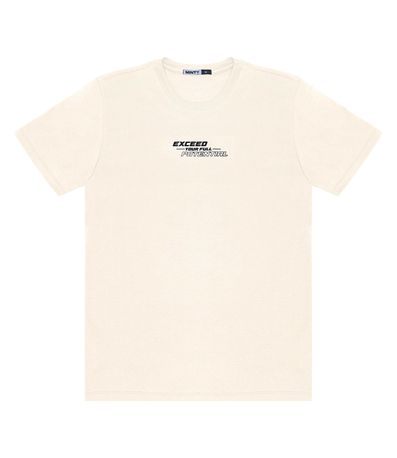 Camiseta Juvenil Masculina Minty Bege