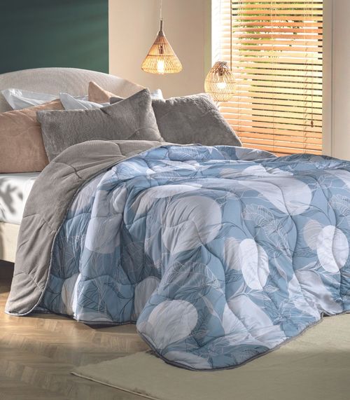 Edredom Blend Confort Queen Altenburg Cinza