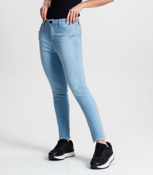 Calça Feminina Jeans Skinny Loom Azul