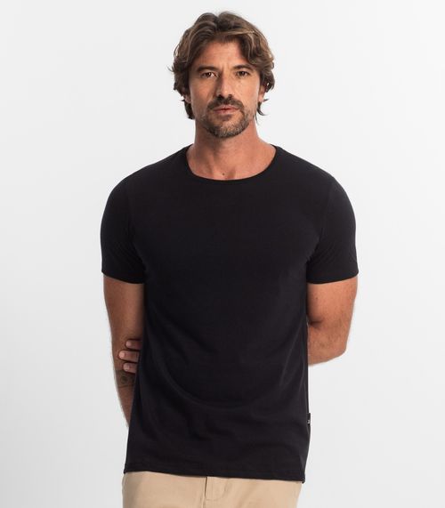 Camiseta Masculina Manga Curta KO Preto