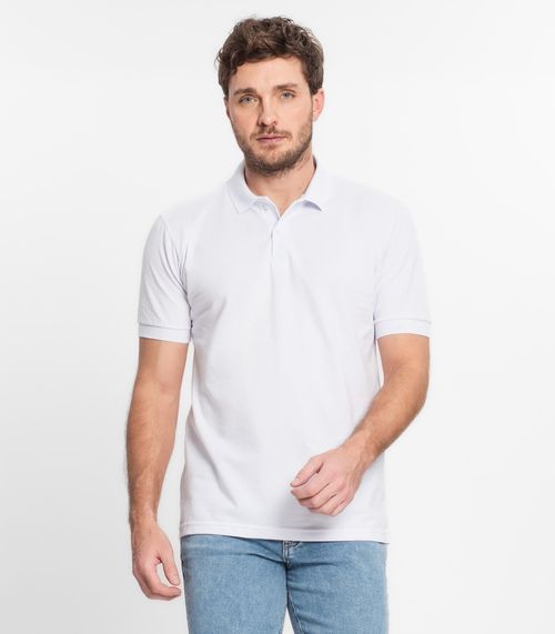Polo Masculina Básica Lisas Select Branco