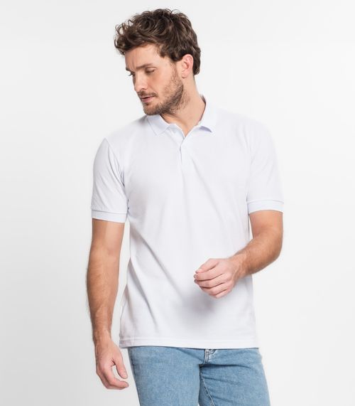 Polo Masculina Básica Lisas Select Branco