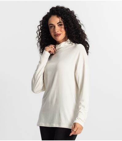 Blusa Manga Longa Feminino Rovitex Bege