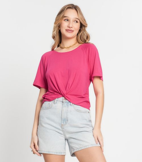 Blusa Feminina Lisa Infinita Cor Rosa