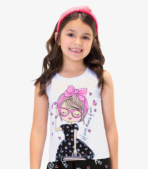 Conjunto Infantil Regata Com Shorts Rovi Kids Branco