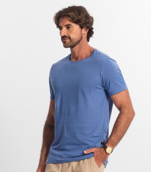 Camiseta Masculina Manga Curta KO Azul