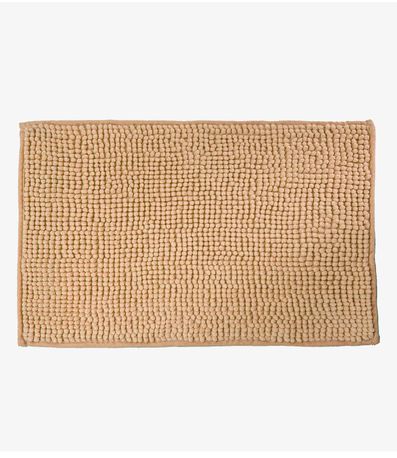 Tapete Pipoca Microfibra 38cm x 58cm Infinita Cor Marrom