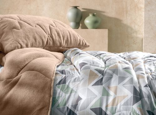 Edredom Blend Confort Solteiro Altenburg Bege