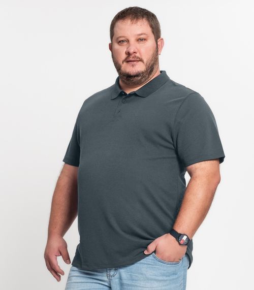 Camisa Polo Piquet Plus Size Masculino Kohmar Verde