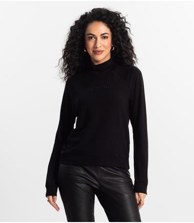 Blusão Raglan Feminino Rovitex Preto