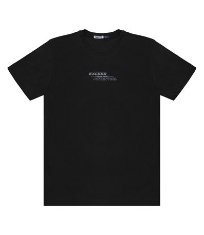 Camiseta Juvenil Masculina Minty Preto