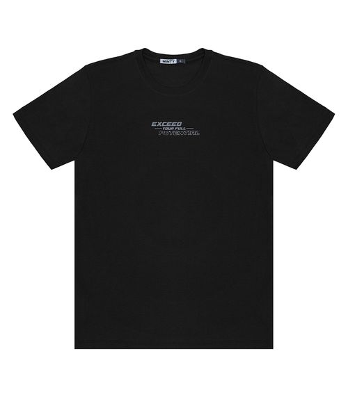 Camiseta Juvenil Masculina Minty Preto