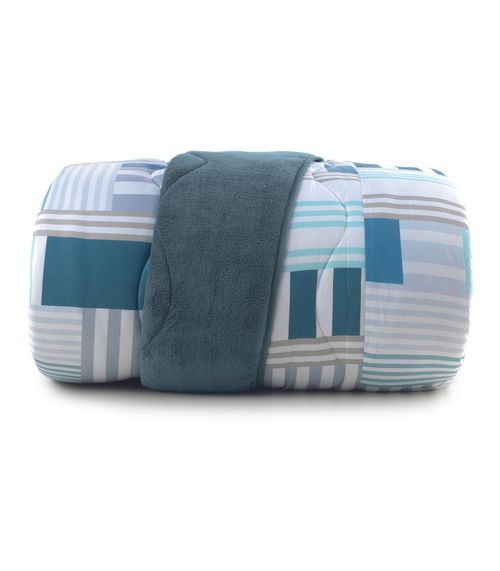 Edredom Blend Confort Queen Altenburg Azul
